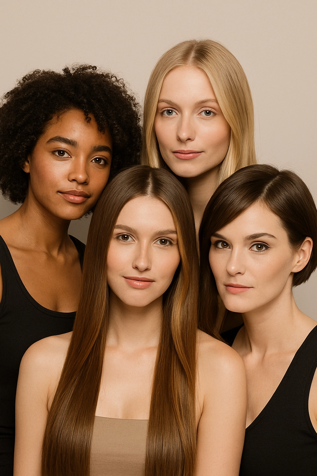 Modelos con cabello saludable